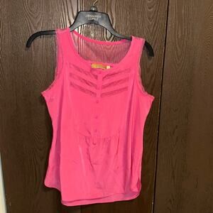 Vera Wang pink sleeveless top - size M